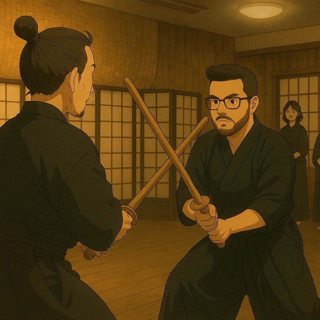 Anime Style: Training Kendo against my Sensei