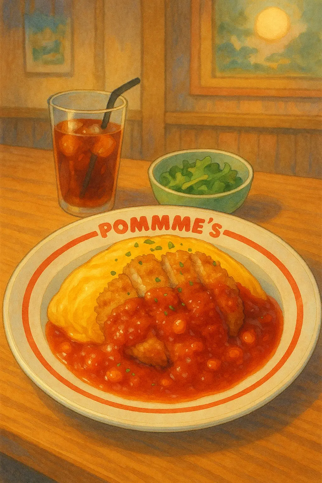 Anime Style: Omurice from Pomme