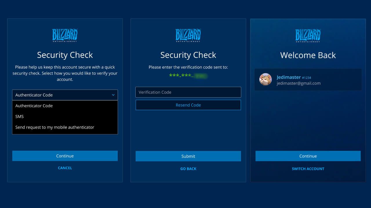 Some example views with the design refresh