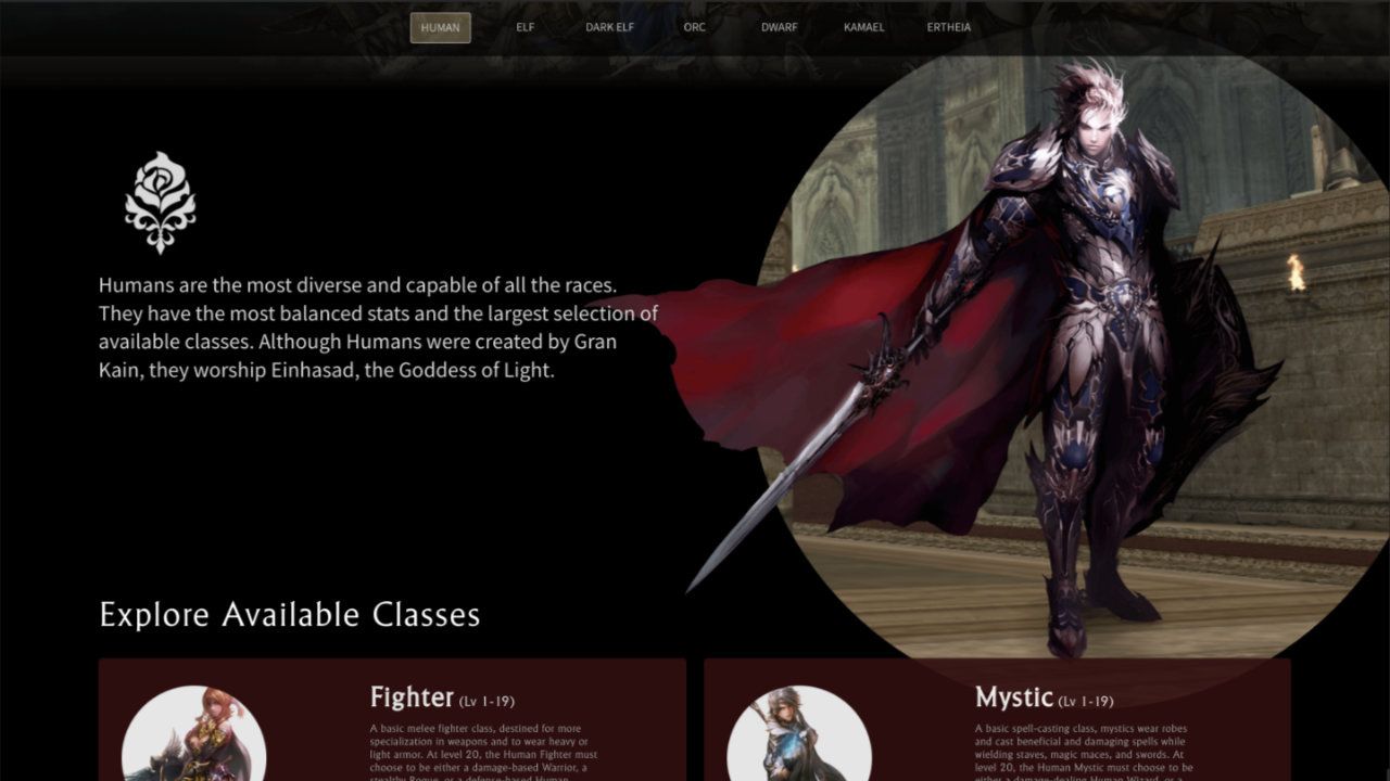 High-impact imagery for the race page