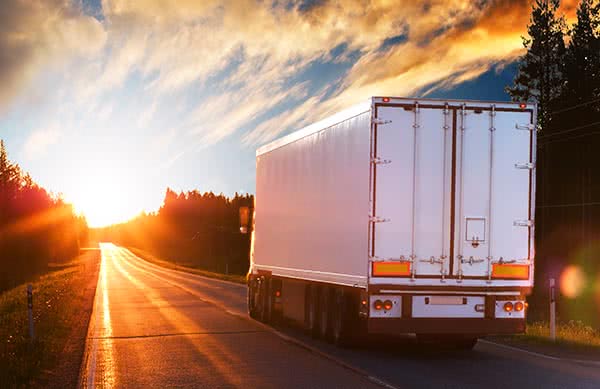 Truck heading out from coast to coast, down every highway