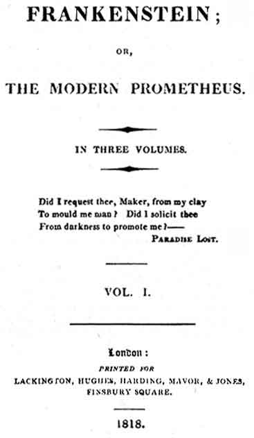 Cover of Frankenstein