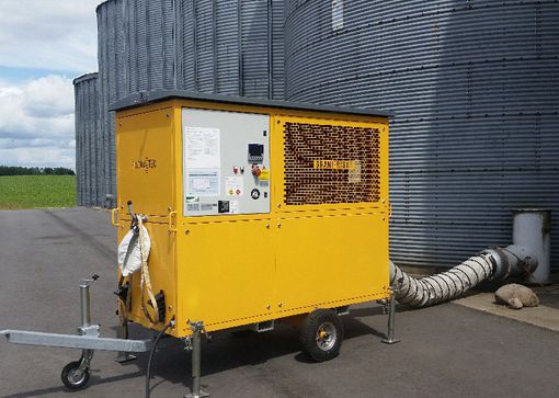 Grain chilling unit protects grains and the harvest against mycotoxins