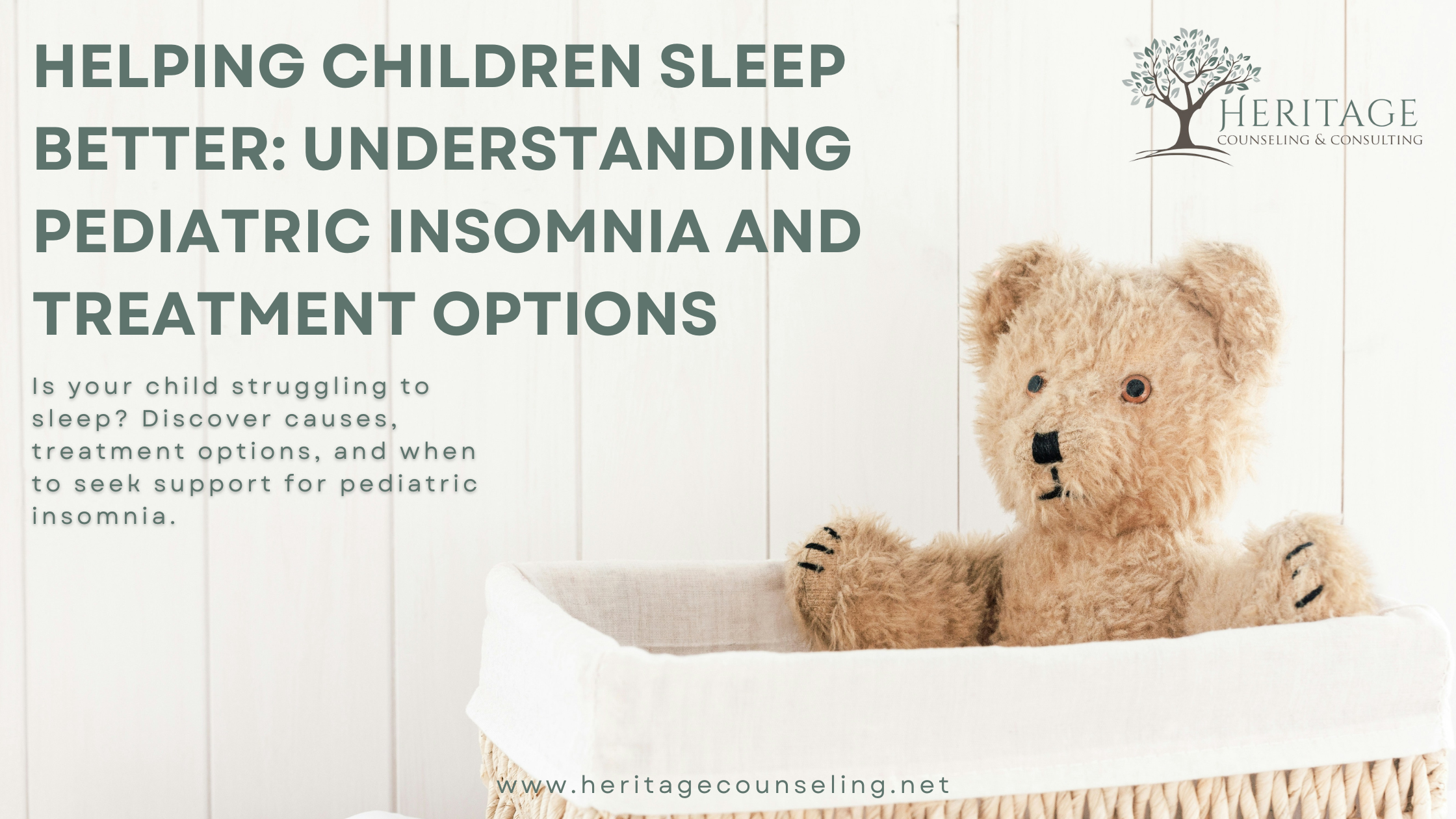 Helping Children Sleep Better: Understanding Pediatric Insomnia and Treatment Options