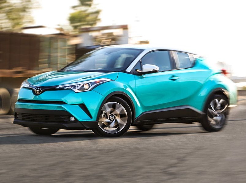 2018 Toyota C HR front three quarter driving ・  Photo by Toyota 