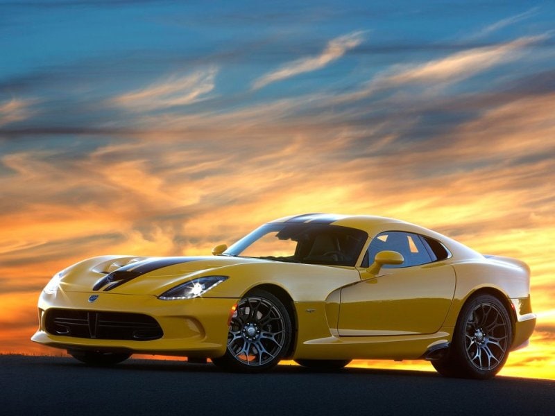 2014 dodge srt viper yellow 