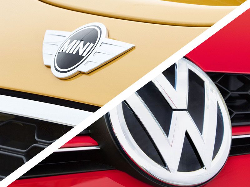 MINI Cooper S vs VW Golf GTI grilles 