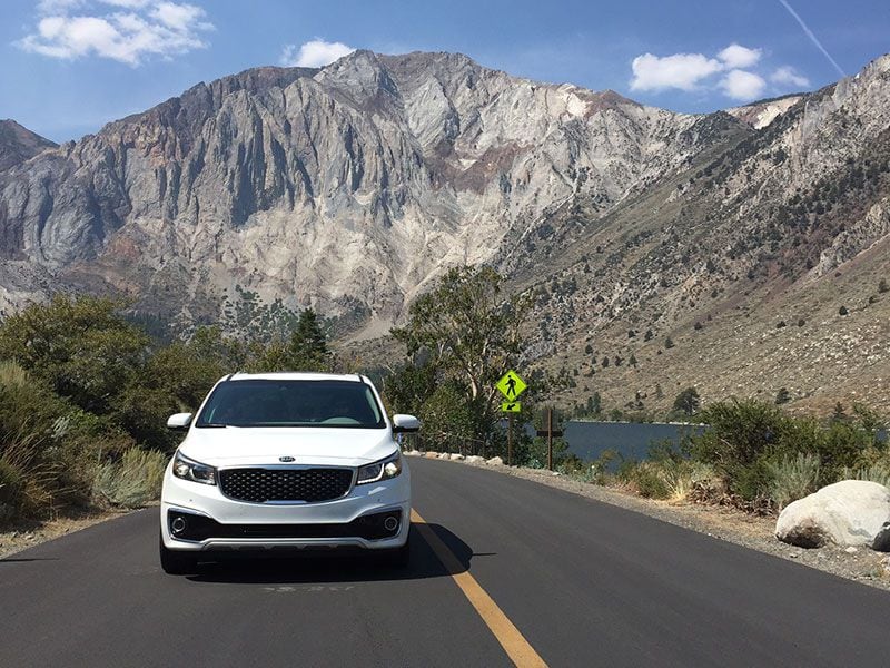 Kia Sedona on road by Andy Bornhop 