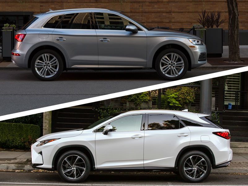 2018 Audi Q5 vs 2018 Lexus RX ・  Photo by Audi / Lexus