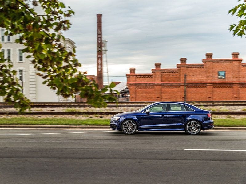 2017 Audi S3 exterior profile on road ・  Photo by Audi 