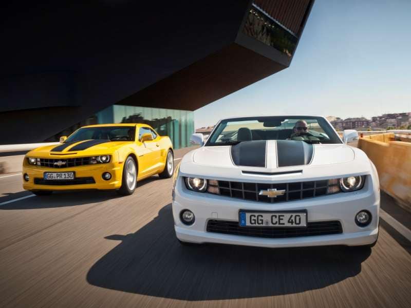 2014 chevy camaro yellow and white 
