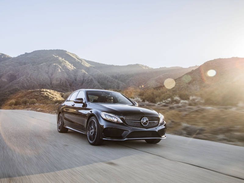2017 Mercedes Benz C Class Front 3 4 Driving ・  Photo by Mercedes-Benz 