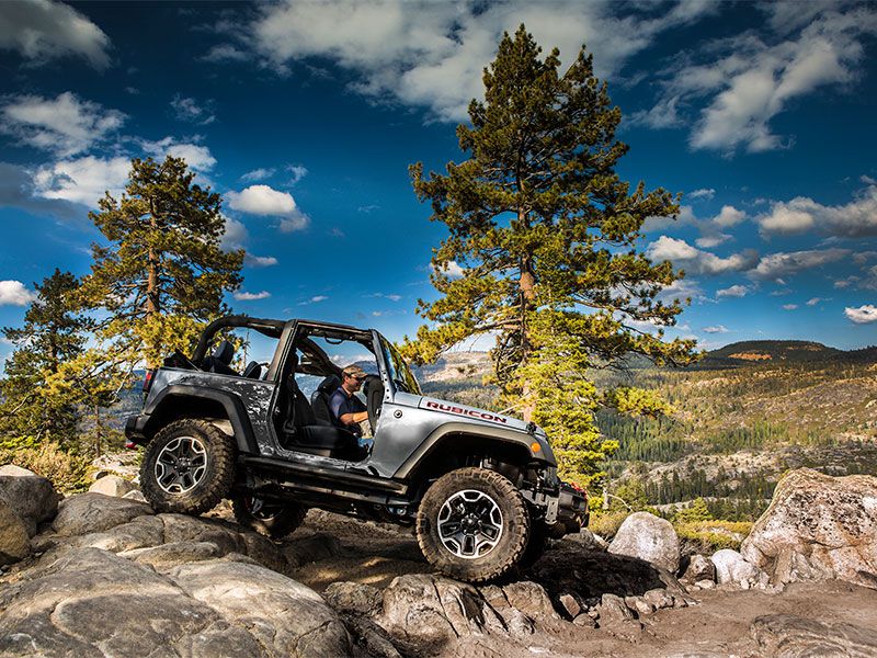 2017 Jeep Wrangler 2 door Rubicon exterior off road ・  Photo by Fiat Chrysler Automobiles 