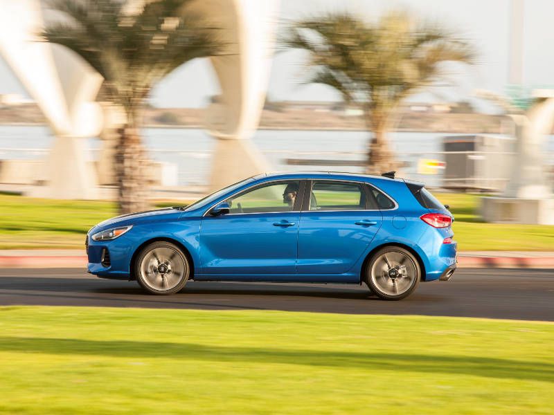2018 Hyundai Elantra GT profile ・  Photo by Hyundai 