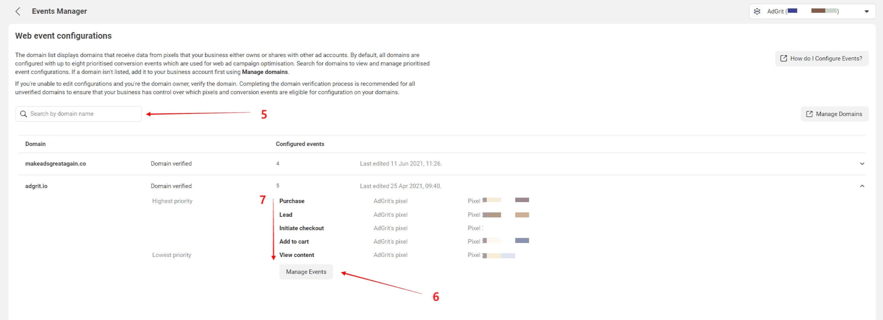 Aggregated Event Measurement Facebook Ads Setup 03