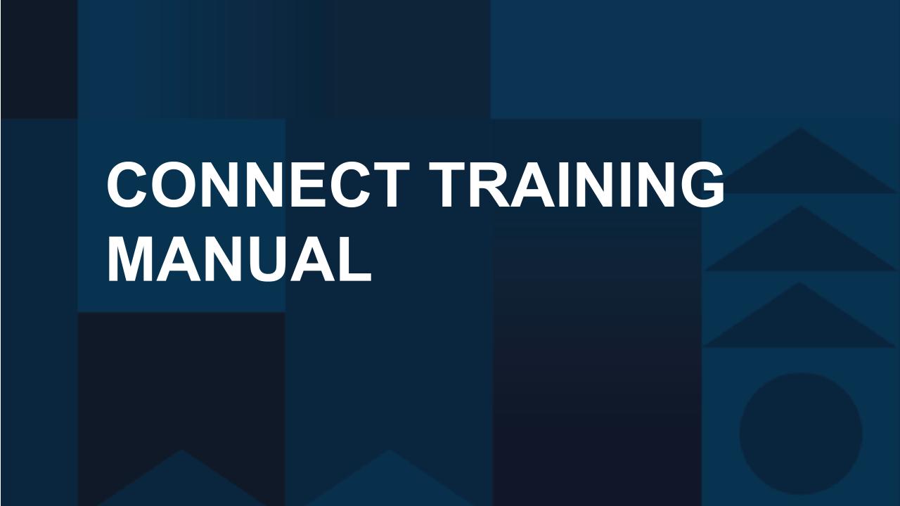 Connect Training Manual