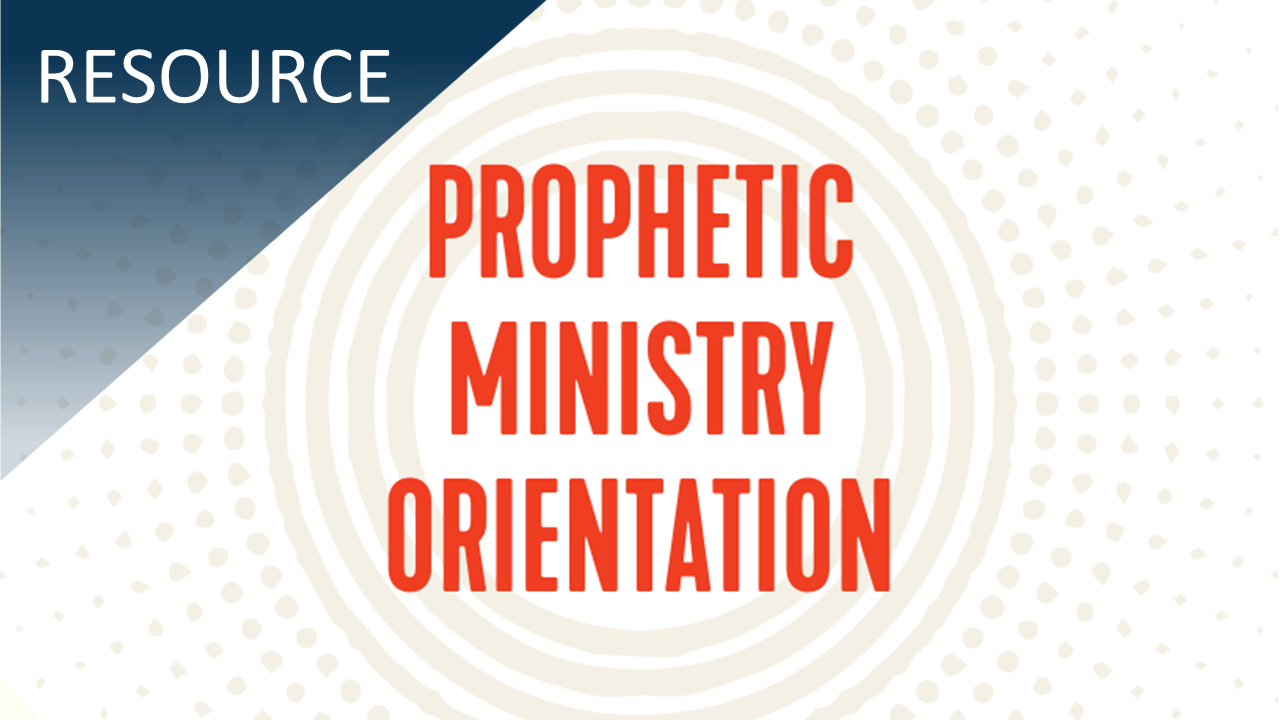 Prophetic Ministry Orientation Booklet