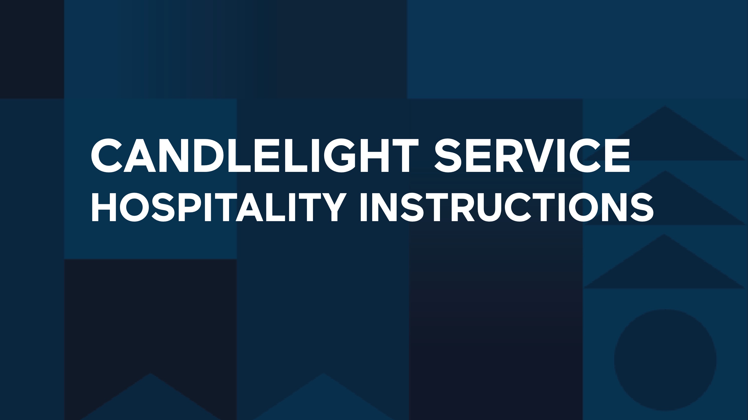 Candlelight Service Hospitality