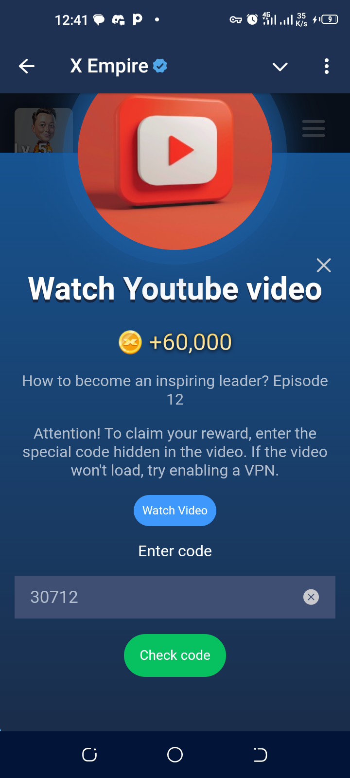 17th August 2024 - Musk Empire - video codes
