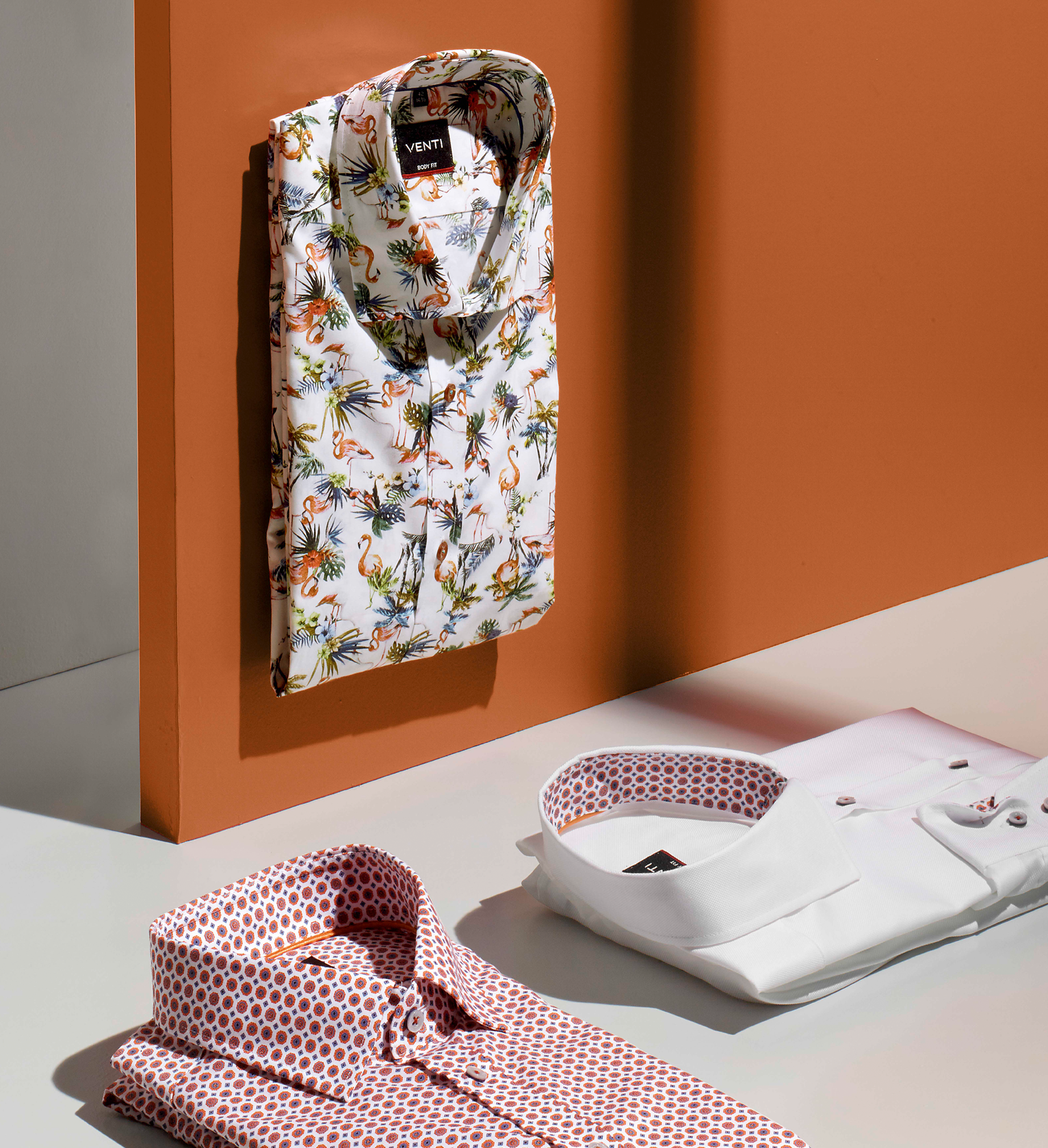 Modern dress shirts for men