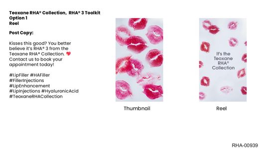 Teoxane RHA® Collection - All About Lips - Social Toolkit (5 OPTIONS)