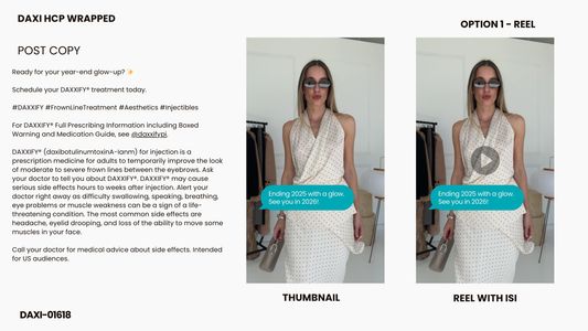 DAXXIFY® - HCP Wrapped - Social Toolkit (4 OPTIONS)