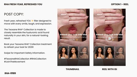 Teoxane RHA® Collection - Fresh Year, Refreshed You Social Toolkit (4 OPTIONS)