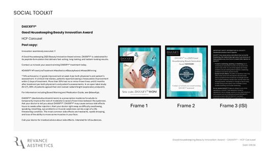DAXXIFY® - Good Housekeeping Beauty Innovation Award 2025 Social Toolkit (3 OPTIONS) 