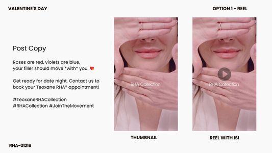 Teoxane RHA® Collection - Valentine's Day 2026 Social Toolkit (4 OPTIONS)