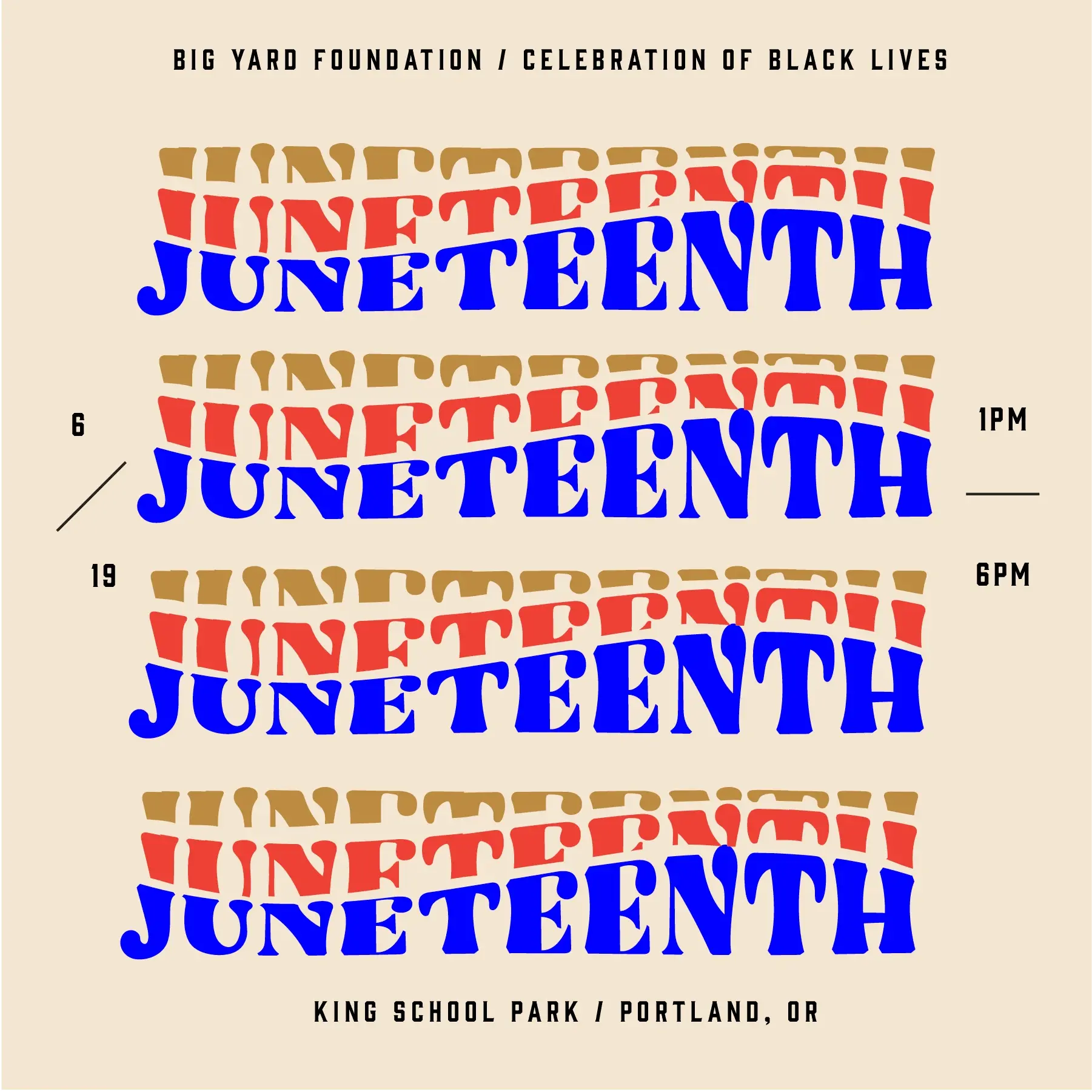 red and blue layered text reads 