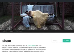Screen Shot The Nap Ministry website