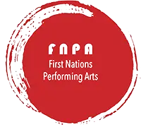 FNPA logo, a red circular organic-shaped logo with 