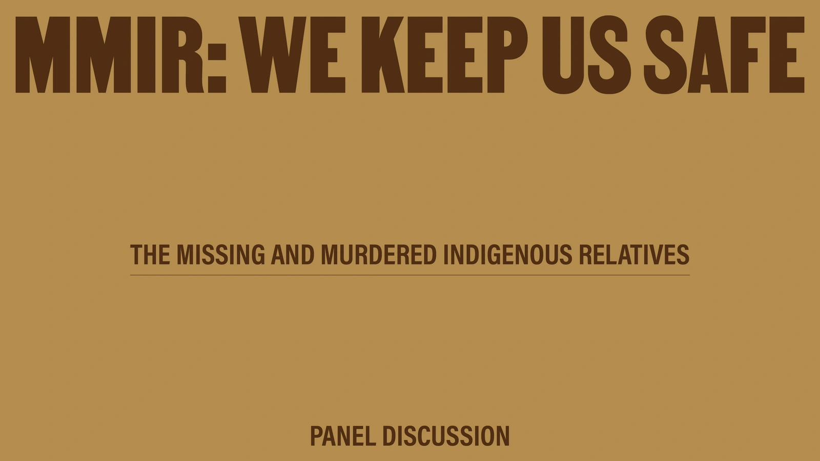 MMIR: We Keep Us Safe