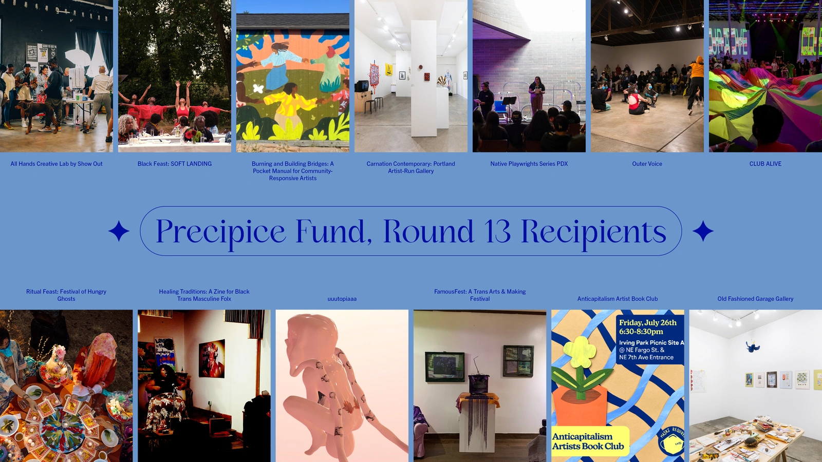 Announcing the Precipice Fund Round Thirteen Grant Recipients