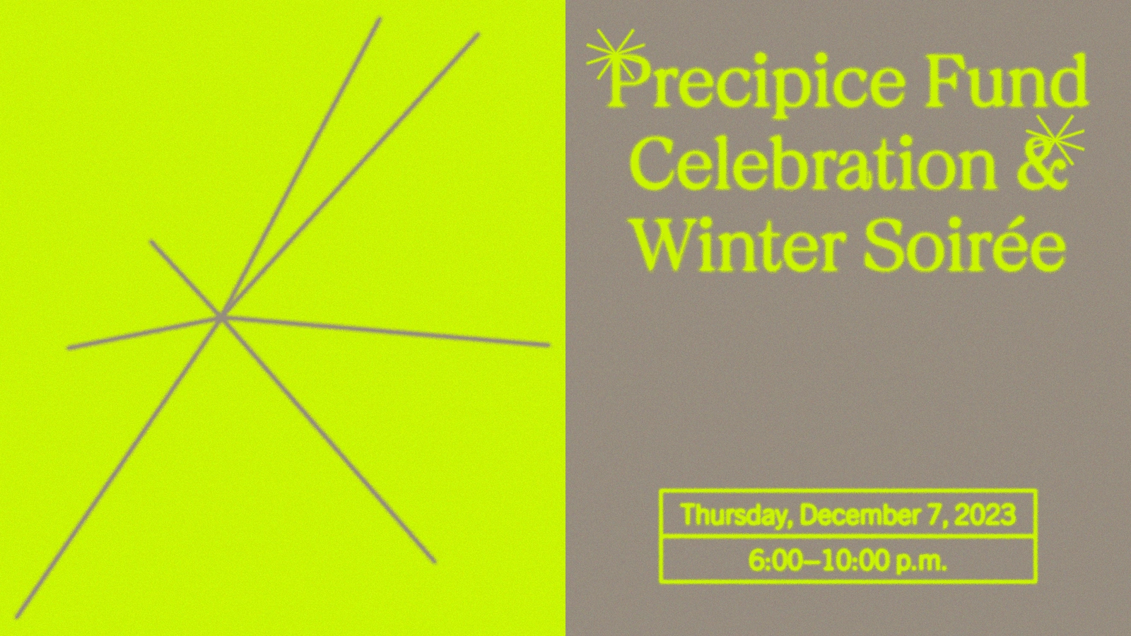 Precipice Fund Celebration & Winter Soirée
