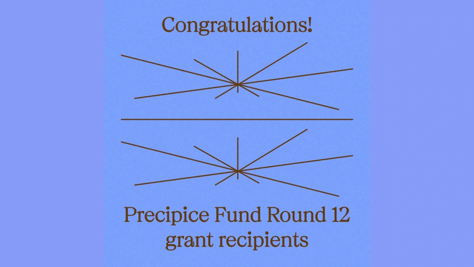 Introducing the Precipice Fund Round 12 Recipients!