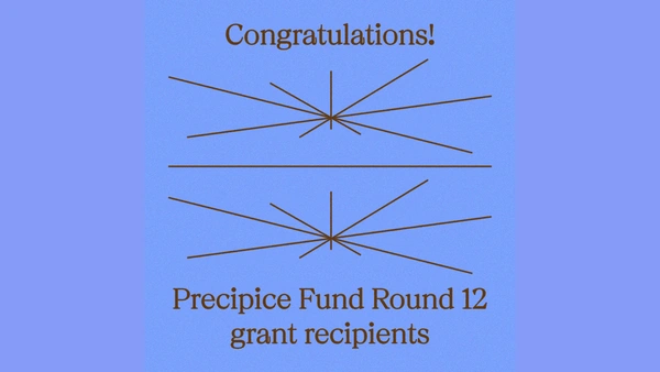 Introducing the Precipice Fund Round 12 Recipients!