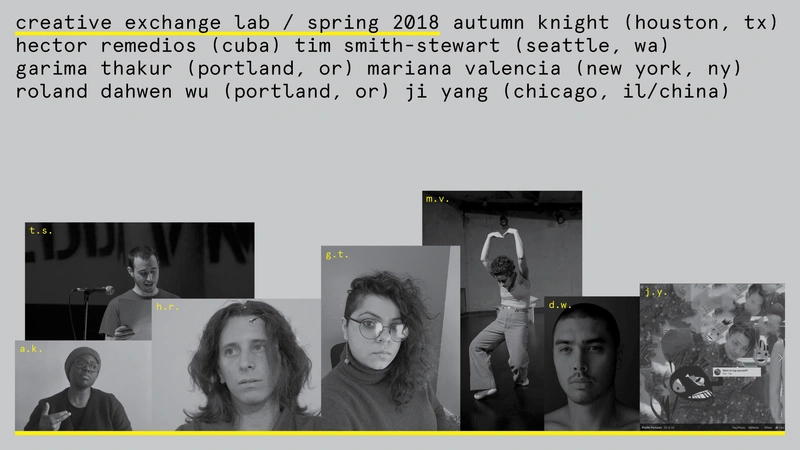 Creative Exchange Lab: Meet The Artists