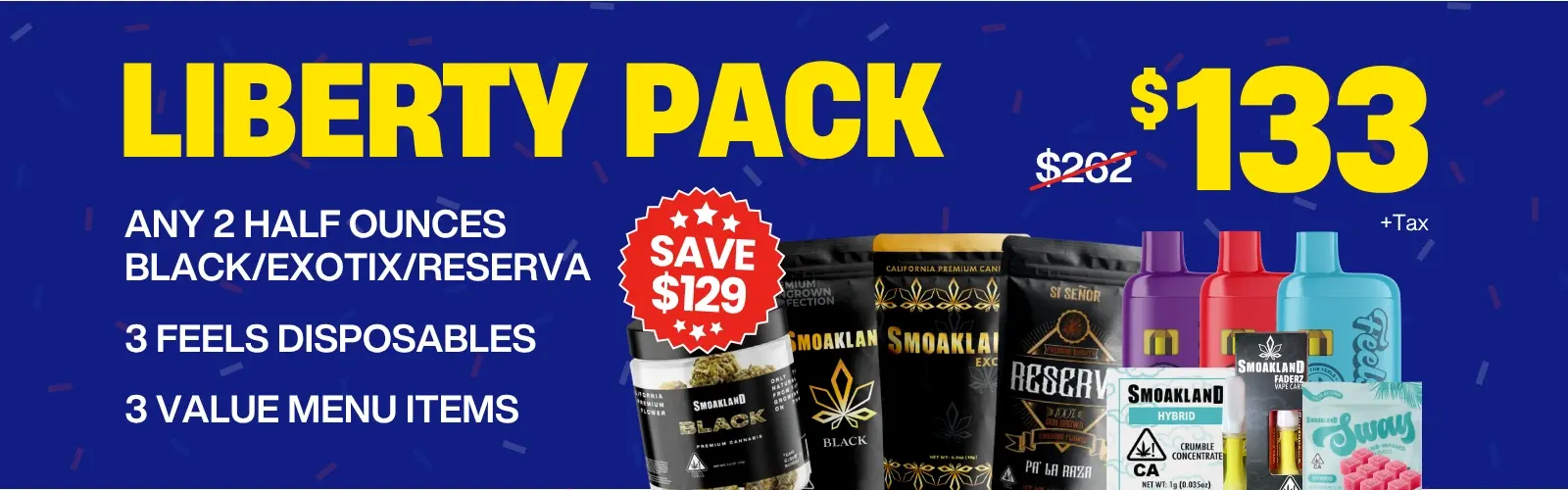 smoakland 4th of july sale liberty pack