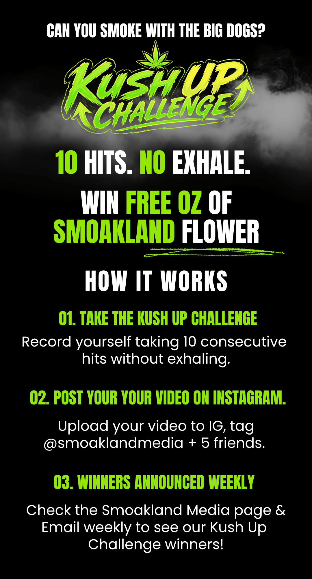 Smoakland kush up challenge