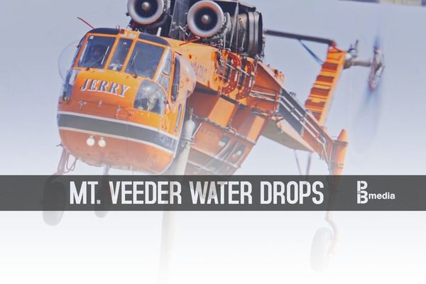 Water Drops on Mt. Veder During the 2017 Fires
