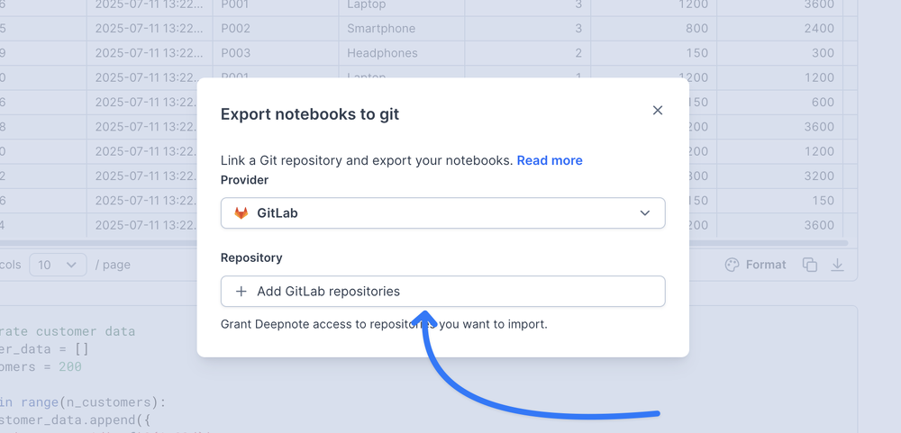 Connect GitLab repositories