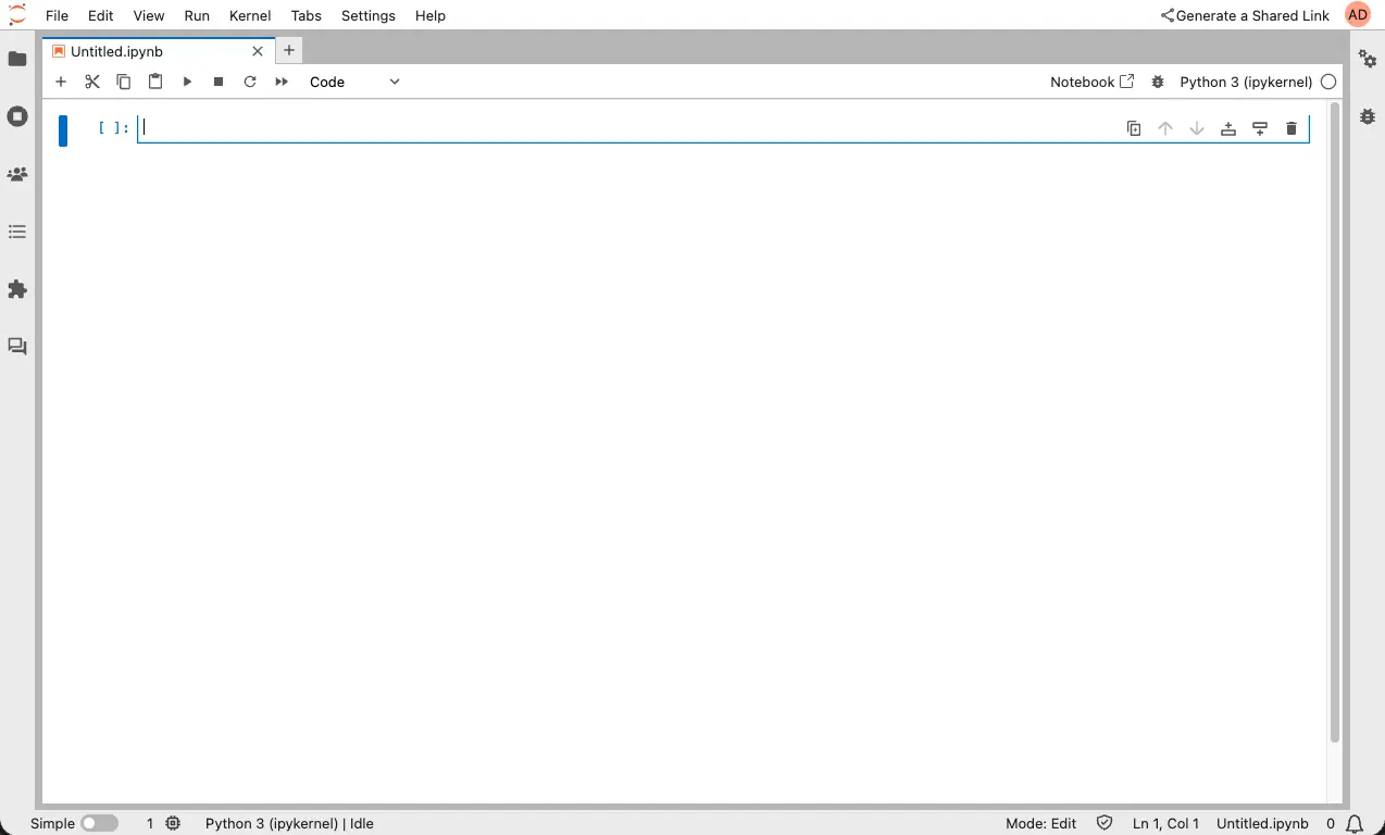 Classic Notebook, one document, minimal interface.webp