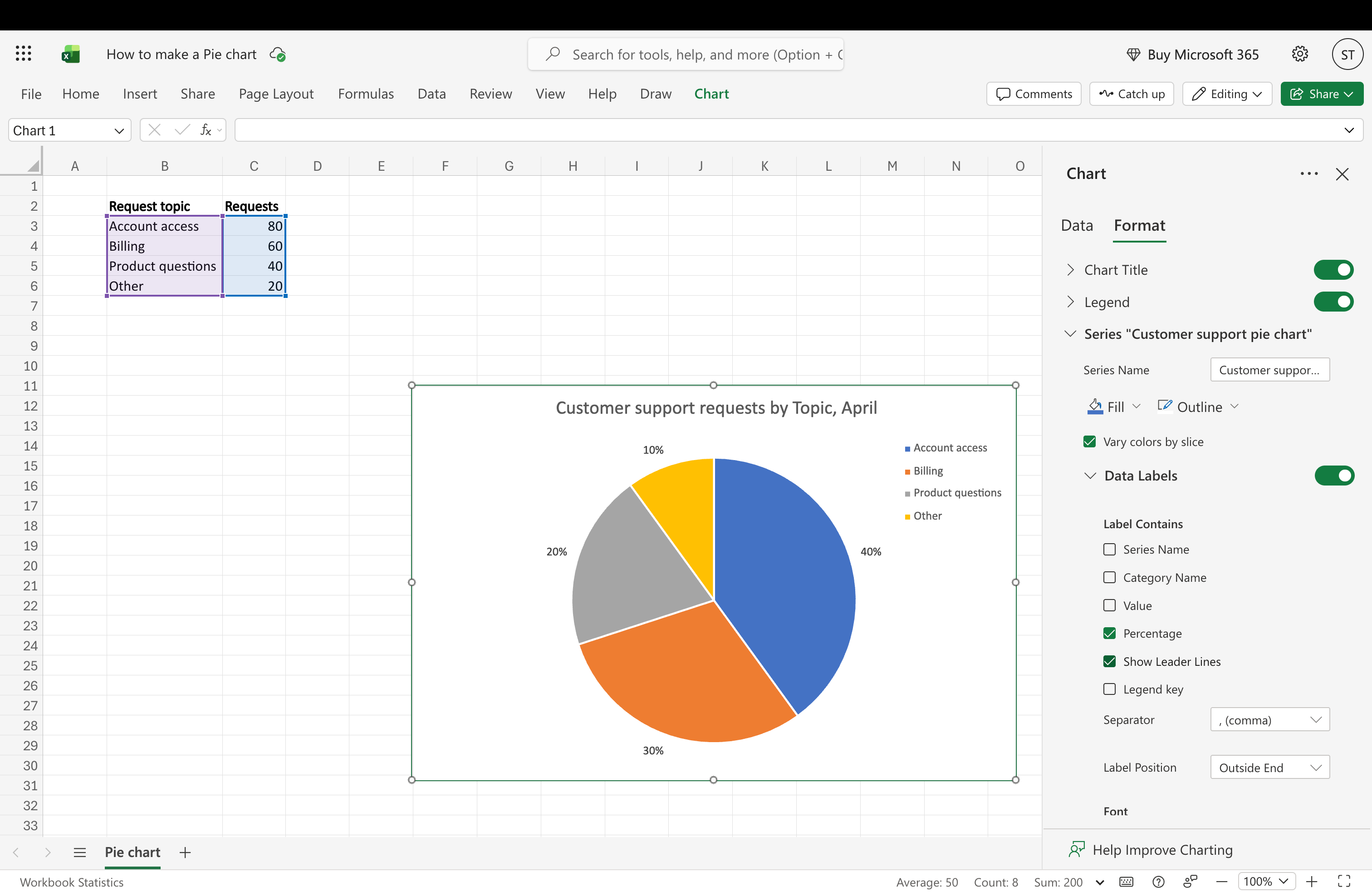 Pie chart elements Excel.webp