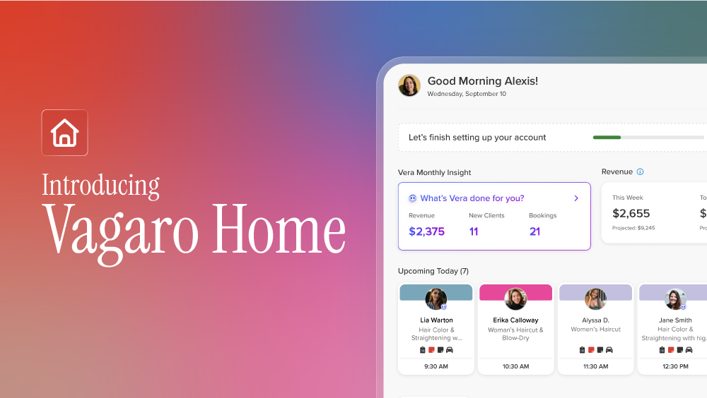Vagaro Home: Your New Business Dashboard