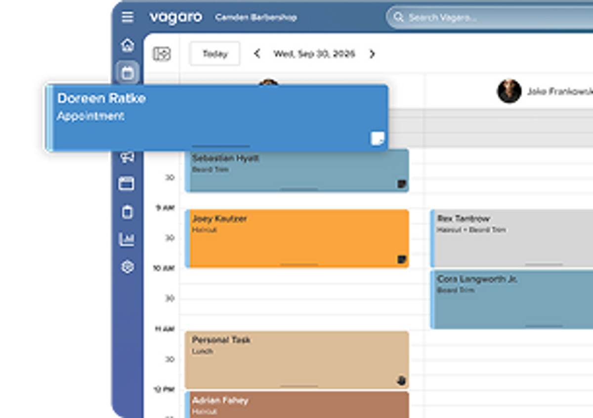 Vagaro dashboard