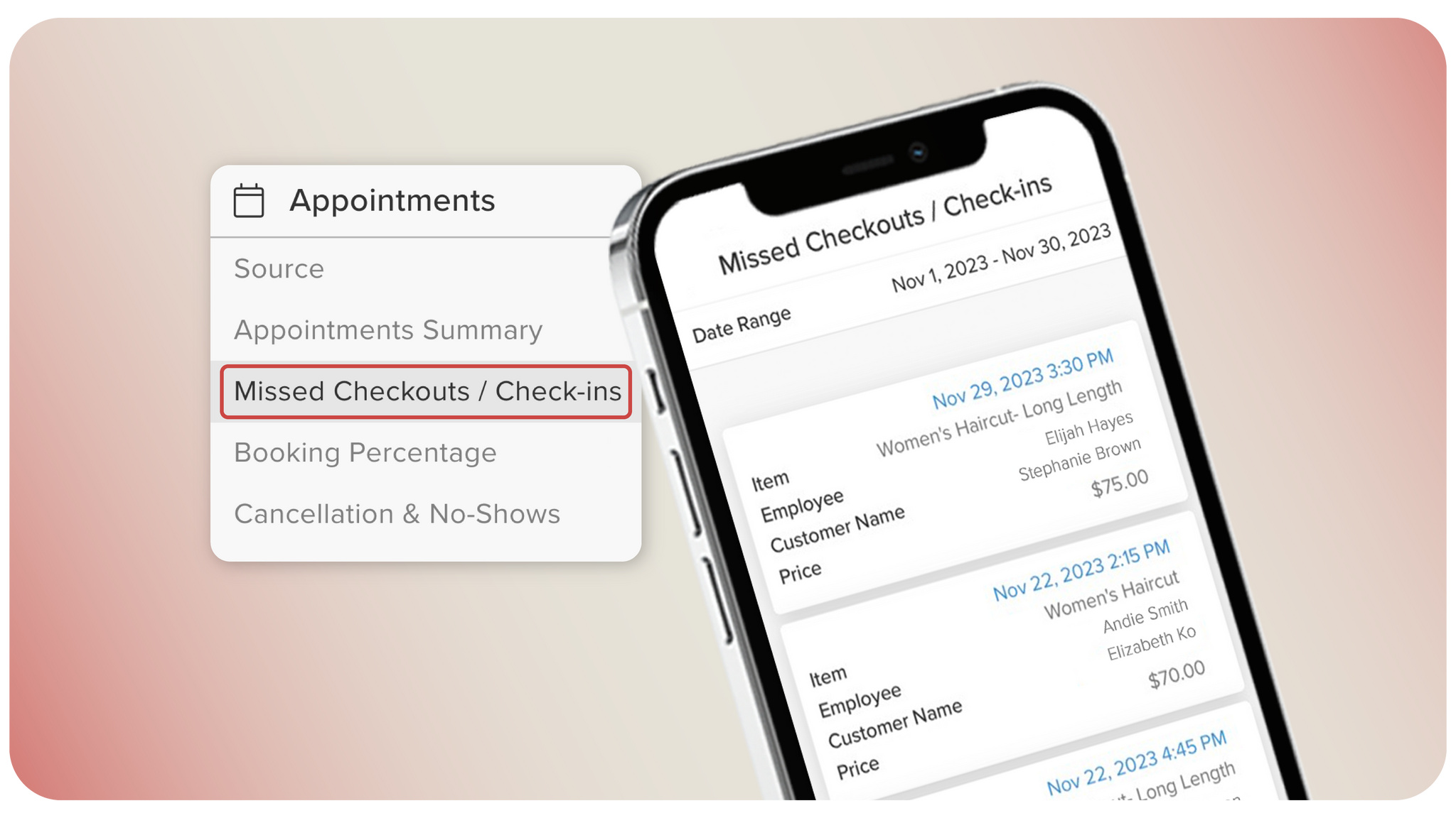 The New Missed Checkouts and Check-ins Report
