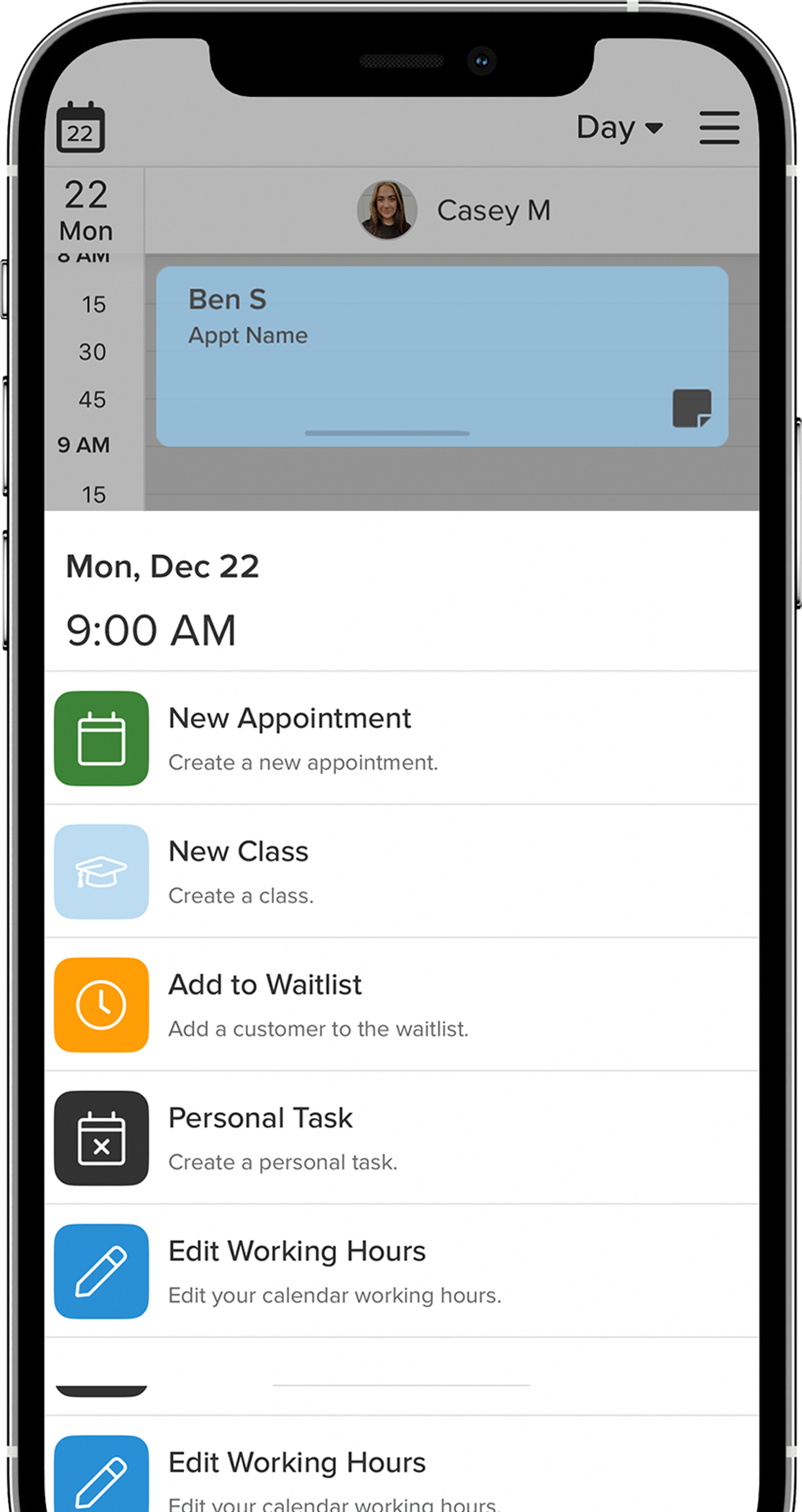 Vagaro Connect App Phone