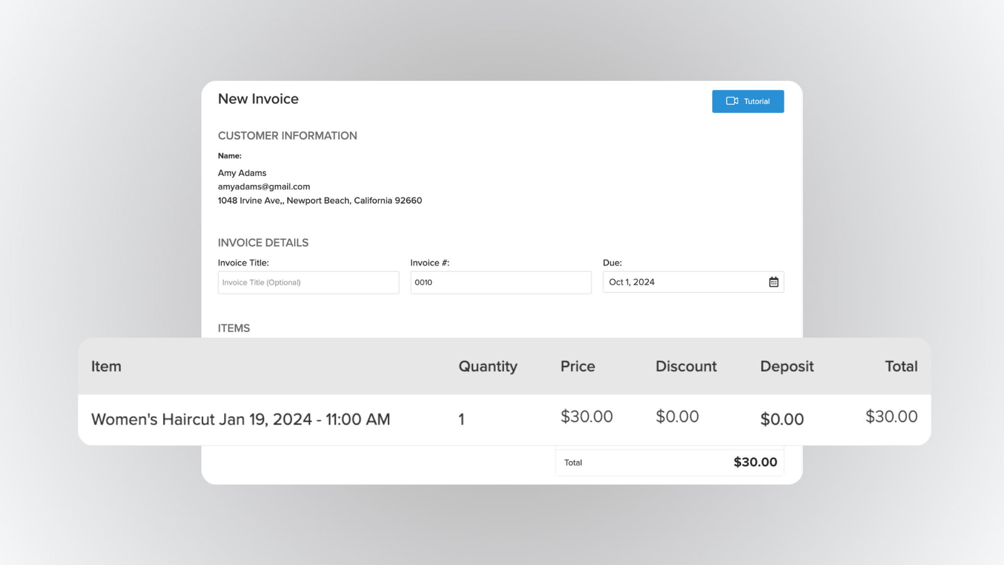 Invoice Improvements