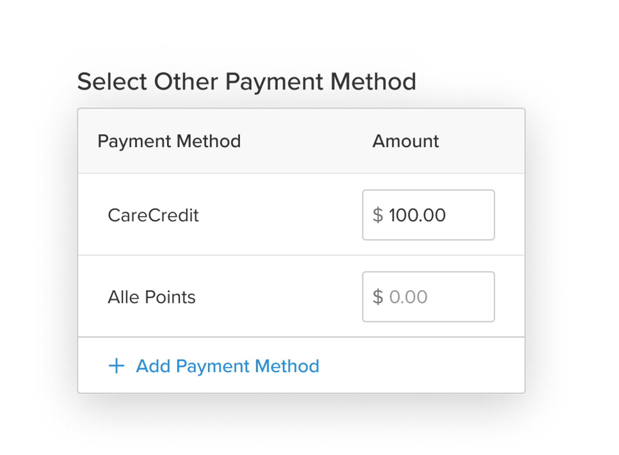 Create New Payment Methods